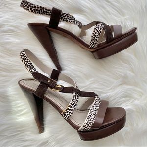 Marc by Marc Jacobs Pony Hair and Leather Sandals